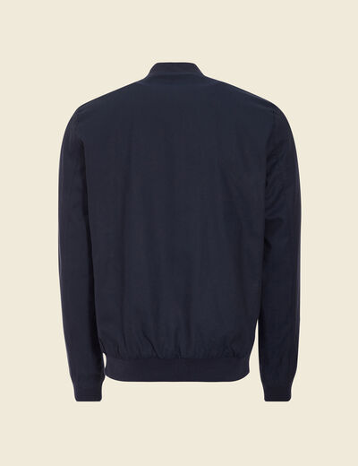 Veste teddy bleu marine homme