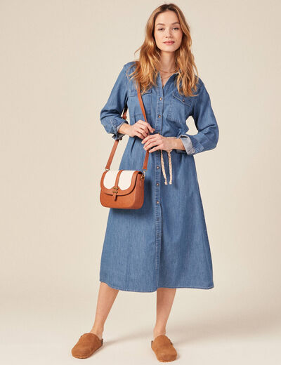 Robe en jean éco-responsable denim bleach femme