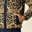 Gilet manches longues zipp&eacute; sherpa beige homme