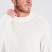 Pull éco-responsable ecru homme