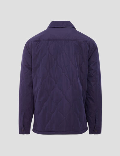 Blouson droit éco-responsable bleu foncé homme