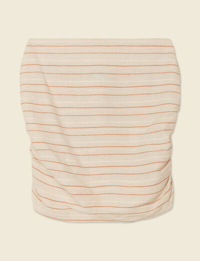 Bustier sans manches ecru femme