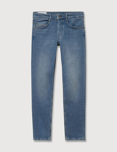 Jeans straight longueur 34 denim double stone homme