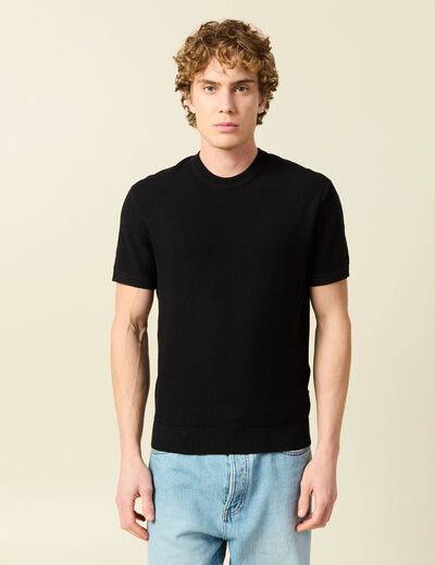 T-shirt en coton noir homme