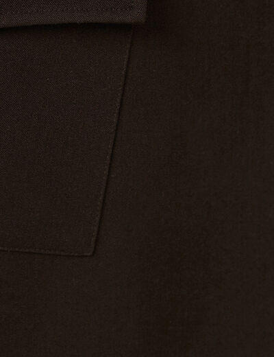 Jupe-short cargo avec boucle noir femme