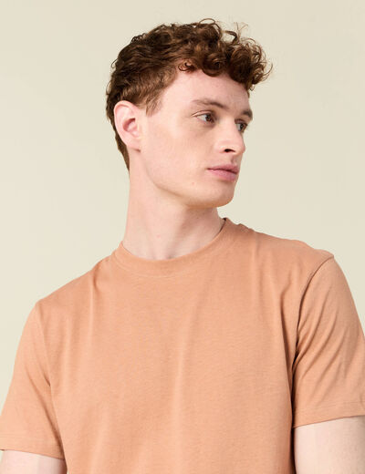 T-shirt manches courtes vieux rose homme