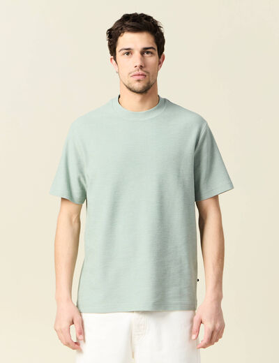 T-shirt manches courtes vert olive homme
