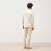 Chemise manches longues beige fonce homme