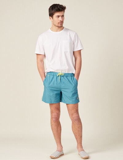 Short de bain bleu pétrole homme