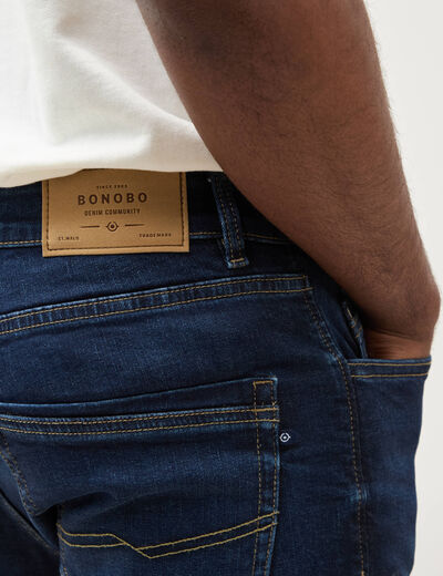 Jeans slim longueur 30 denim brut homme