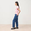T-shirt en coton rose clair femme