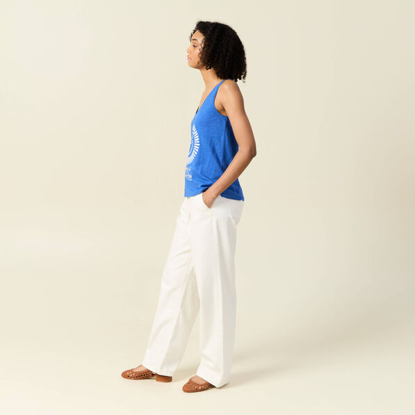 Débardeur sans manches bleu electrique femme