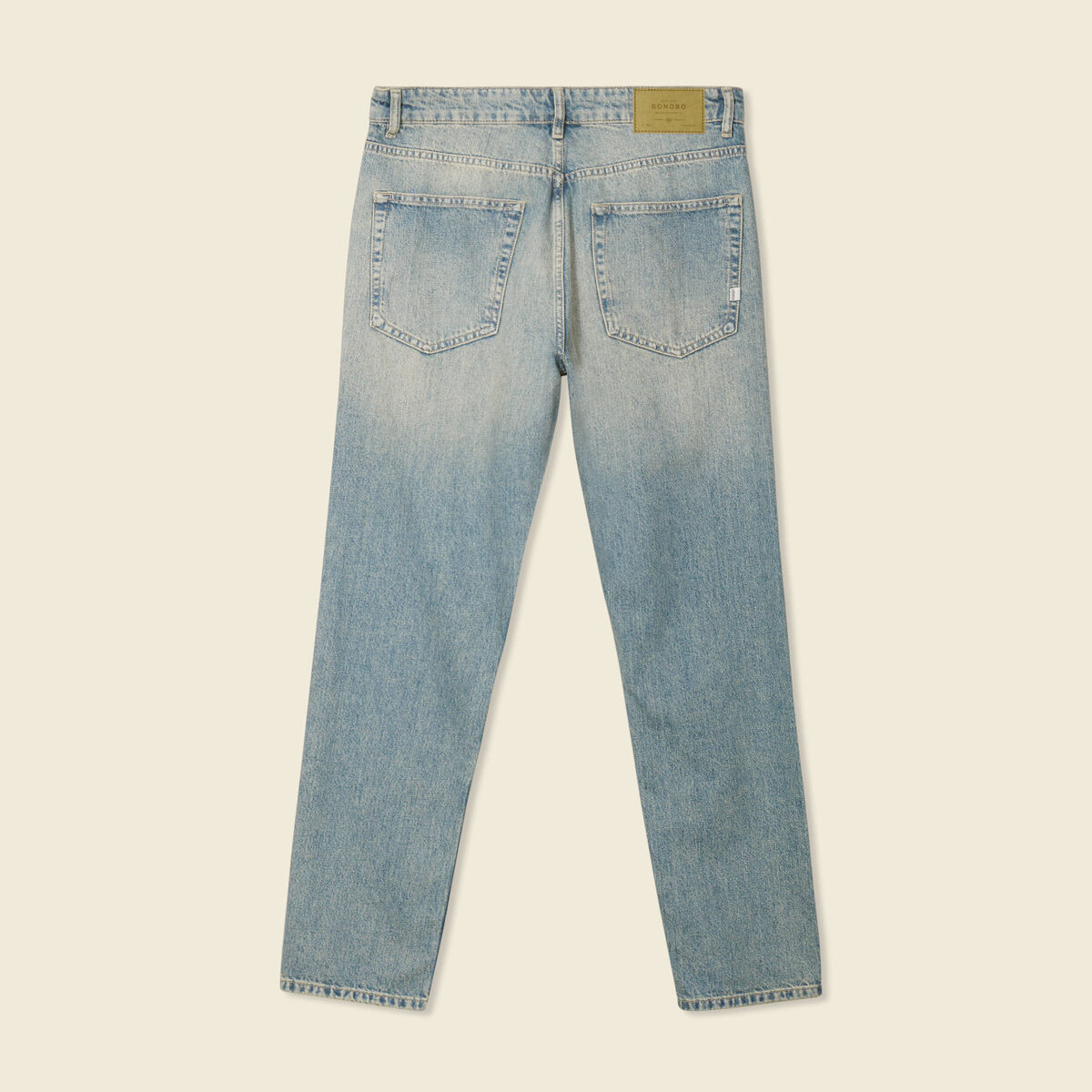 Jeans straight taille tapered denim dirty homme