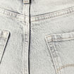 Jeans barrel slouchy taille haute 7/8ème denim gris clair femme