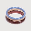 Set de 3 bracelets bleu clair femme