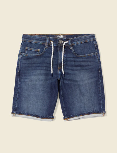 Bermuda éco-responsable denim brut homme