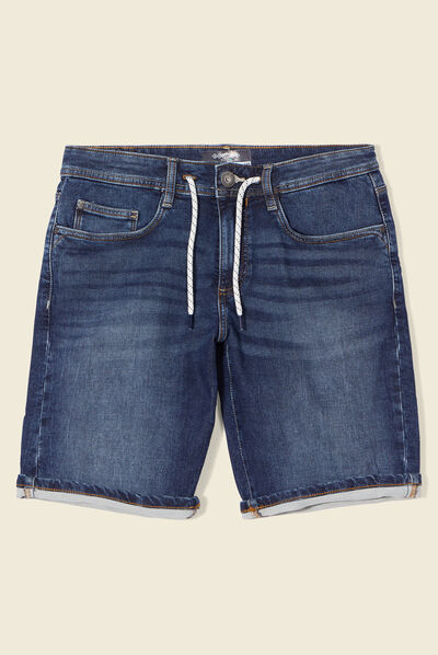 Bermuda éco-responsable denim brut homme