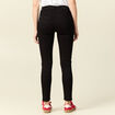 Jeans skinny push up 7/8ème denim noir femme