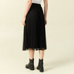 Jupe midi &eacute;vas&eacute;e tulle noir femme
