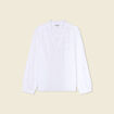 Blouse manches longues blanc femme