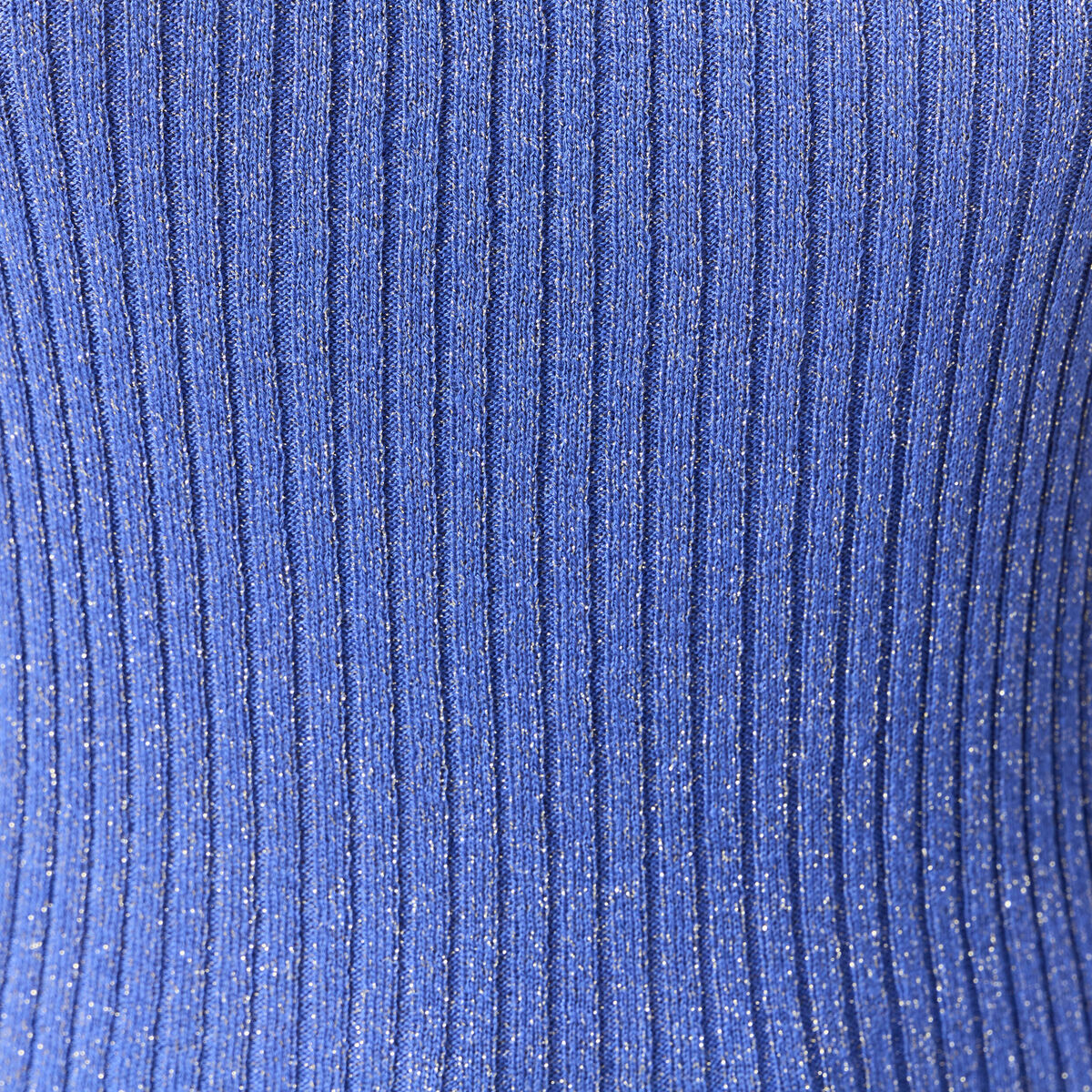 Débardeur tricot bretelles bleu electrique femme