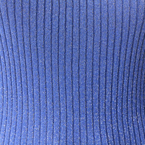 Débardeur tricot bretelles bleu electrique femme