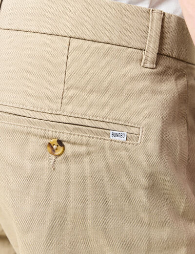 Pantalon chino slim gris homme