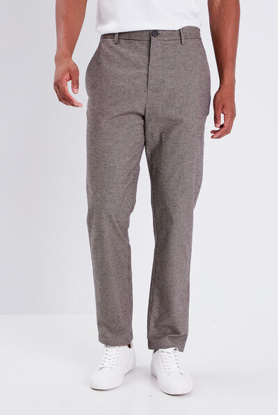 Pantalon chino marron foncé homme