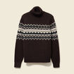 Pull moyenne maille col rond sable homme