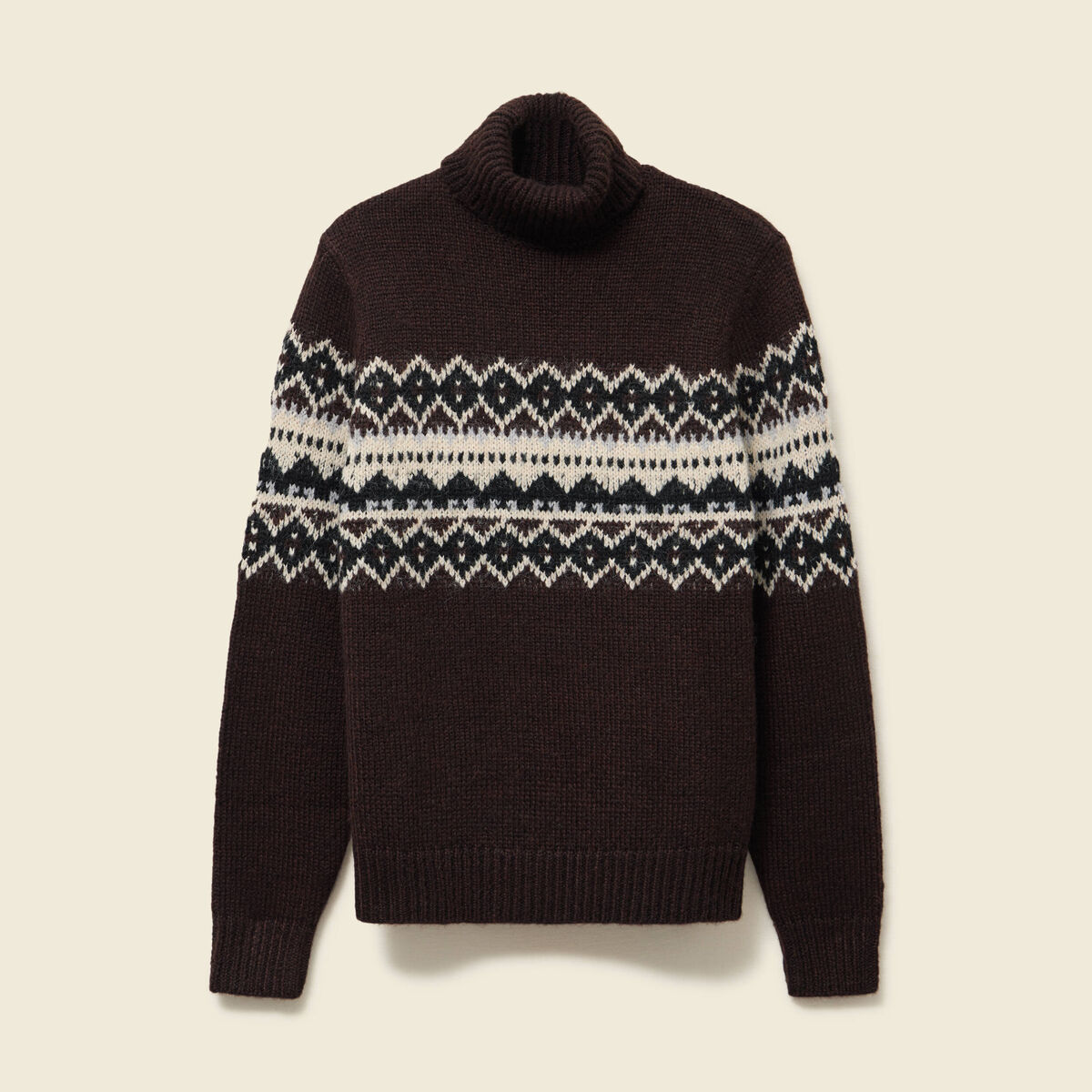 Pull moyenne maille col rond sable homme