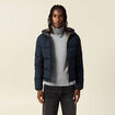 Doudoune à capuche bleu marine homme
