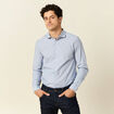 Chemise manches longues bleu homme