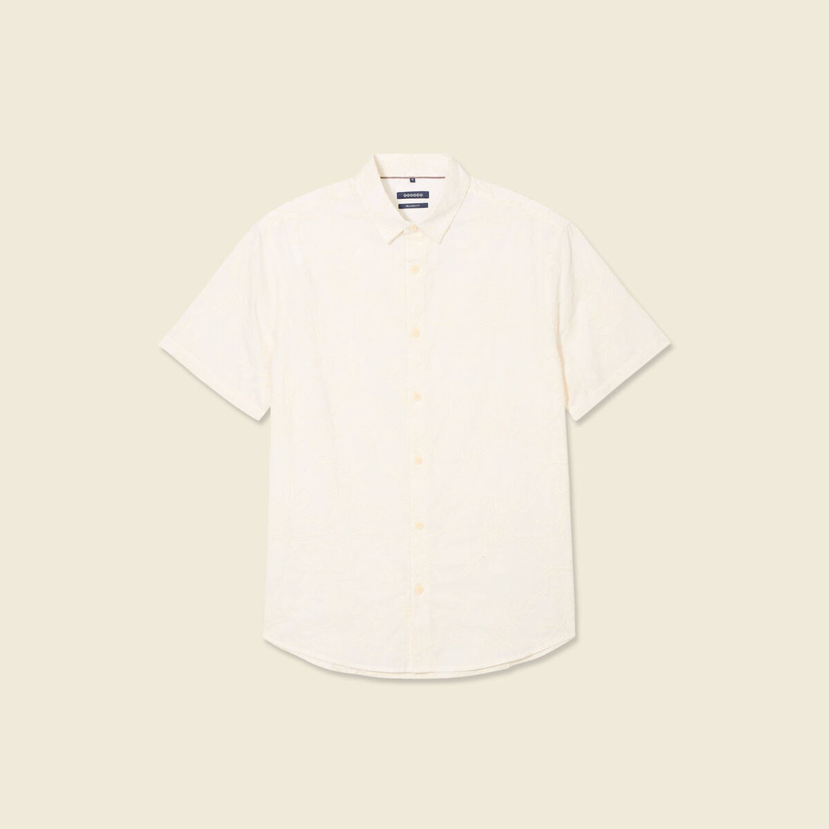 Chemise manches courtes sable homme