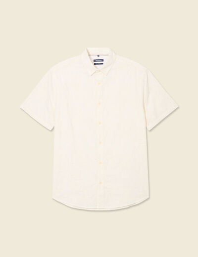 Chemise manches courtes sable homme