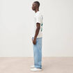 T-shirt en coton ecru homme