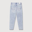 Jeans mom 7/8&egrave;me denim snow bleu femme