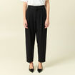 Pantalon slouchy taille haute 7/8&egrave;me noir femme