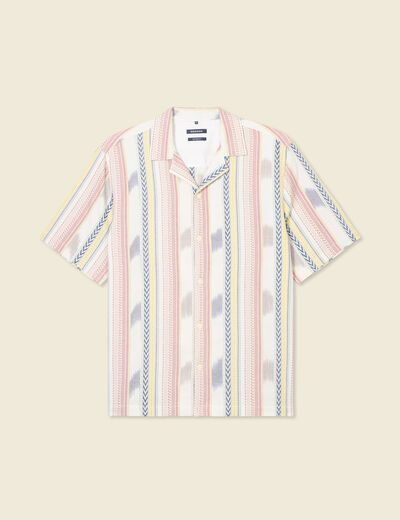 Chemise manches courtes bleu foncé homme