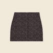 Jupe droite multicolore femme