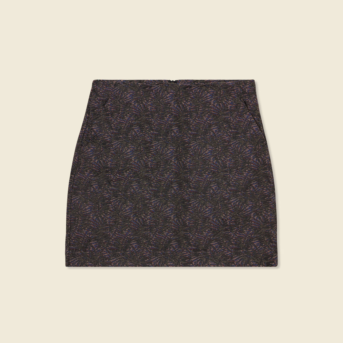 Jupe droite multicolore femme