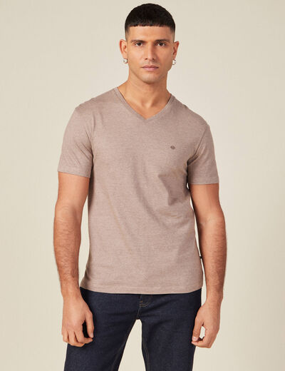 T-shirt manches courtes homme vert kaki homme
