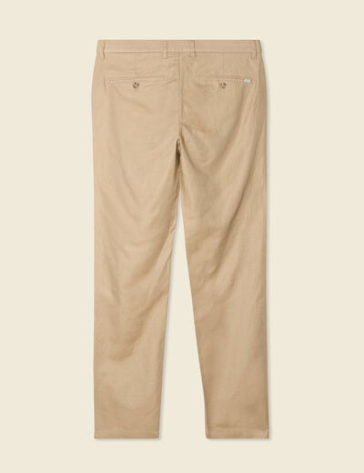 Pantalon chino taupe homme