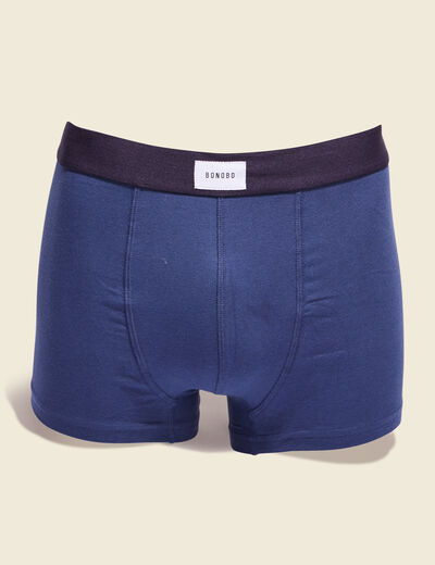 Lot 2 boxers bleu marine homme