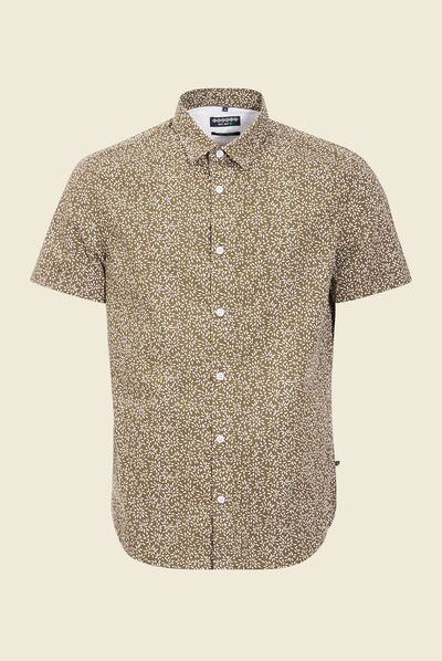 Chemise éco-responsable vert kaki homme