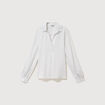 Blouse manches longues bleu femme