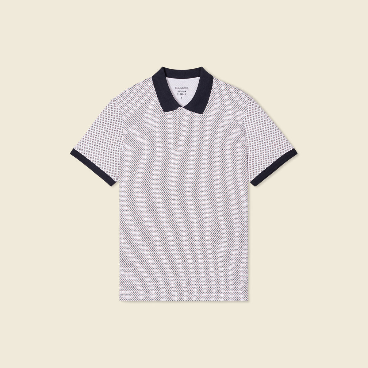 Polo éco-responsable blanc homme