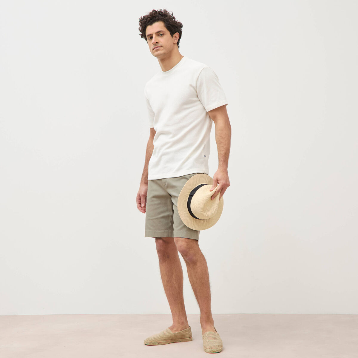 Bermuda vert kaki homme