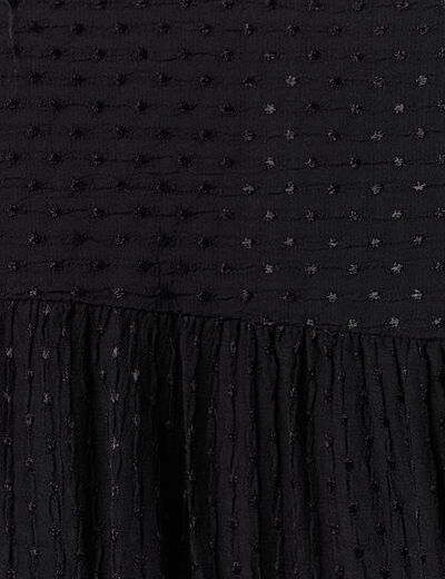 Chemise manches longues noir femme