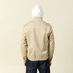 Blouson col montant manches longues beige homme