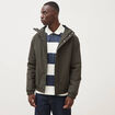 Parka coupe r&eacute;guli&egrave;re &agrave; capuche vert kaki homme